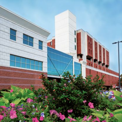 Outdoor shot of Thomaston Savings Bank ATM at Bristol Hospital